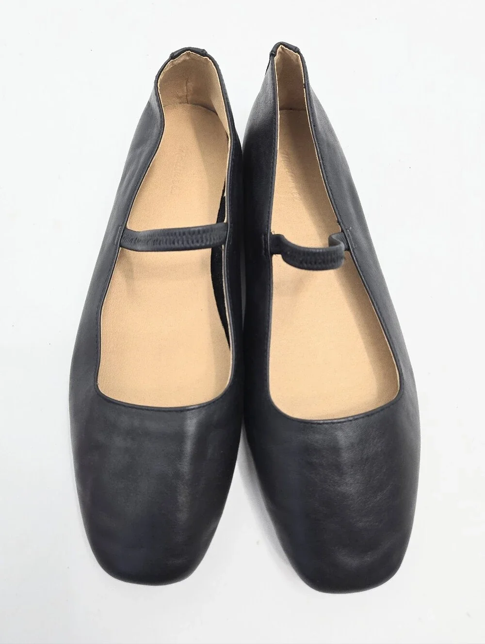 Madewell Greta Black Leather Ballet Mary Jane Flats - Picture 3 of 13